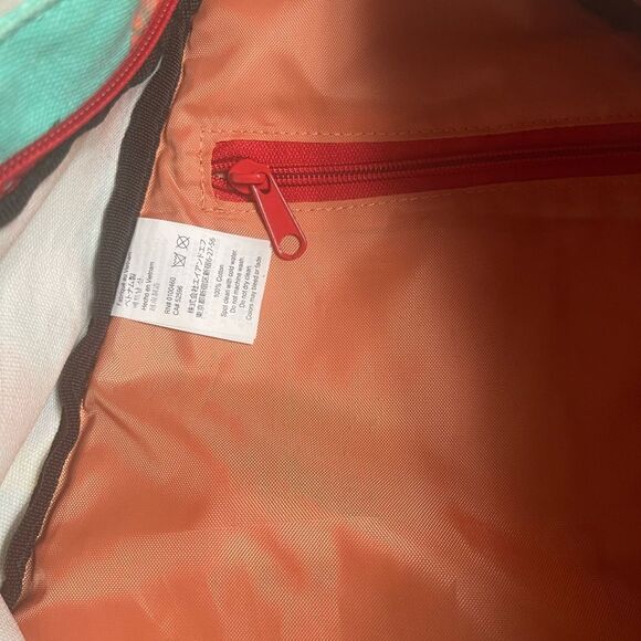 Kavu rope sling back canvas mint green with Orange,yellow, green fruit prints. main image 5